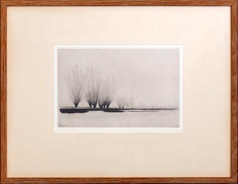 GUNNAR NORRMAN, drypoint signed dated and numbered 1962 2/10.