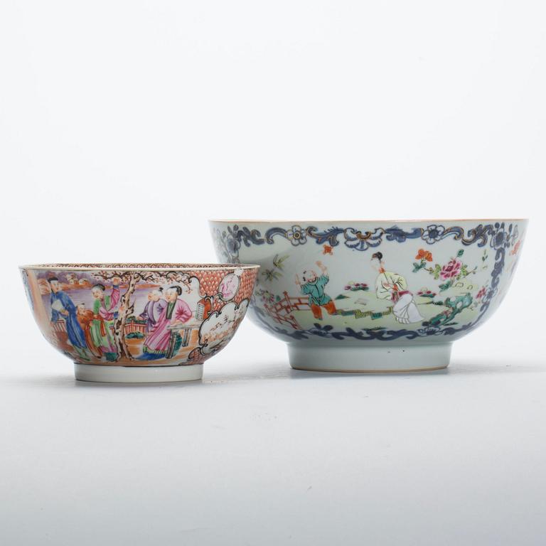 SKÅLAR, 2 st, Qianlong, Kina, 1700-tal.