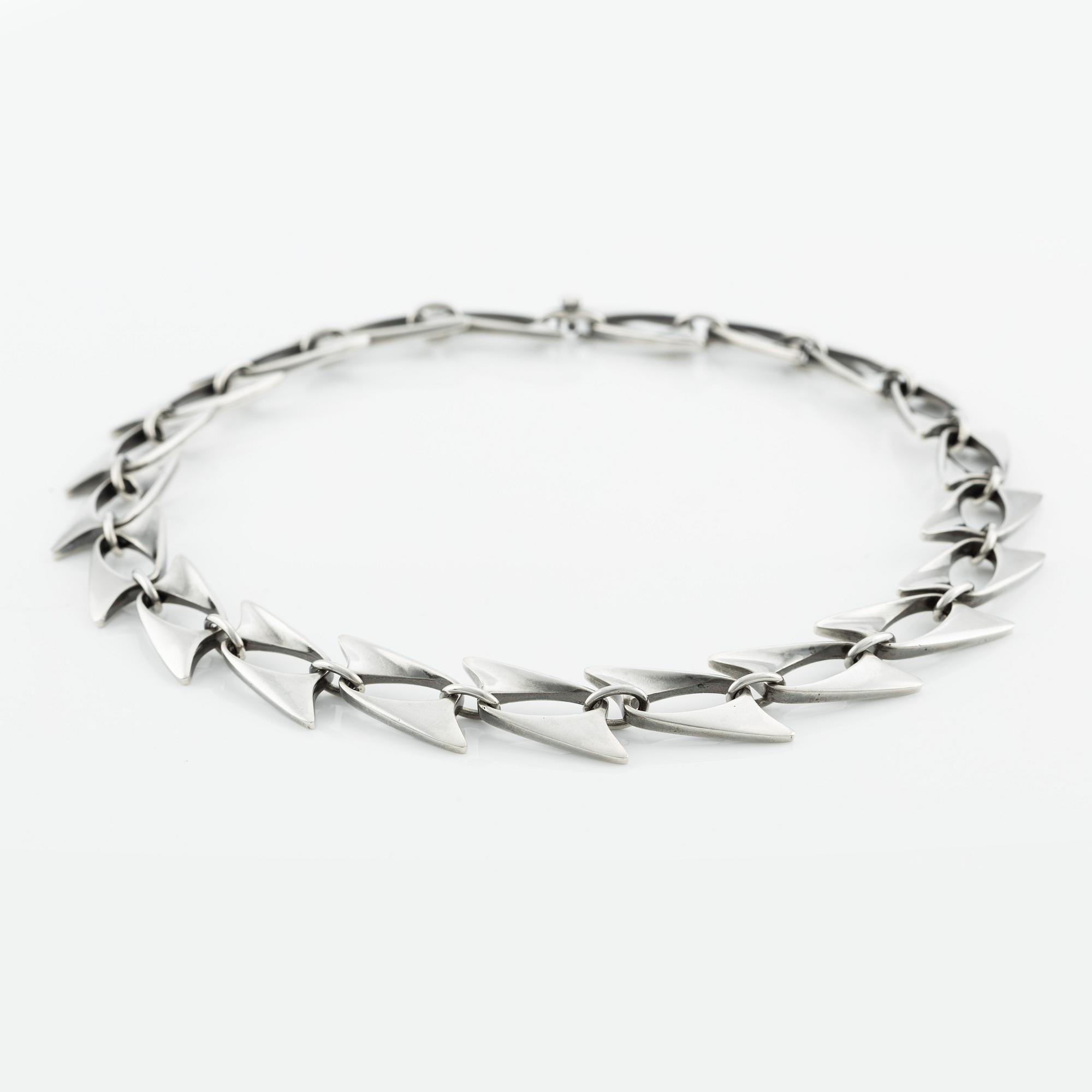 Collier, modell 273, sterlingsilver för Georg Jensen, Danmark efter 1945.