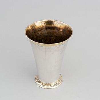 A Swedish silver beaker, mark of GAB, Stockholm 1940.