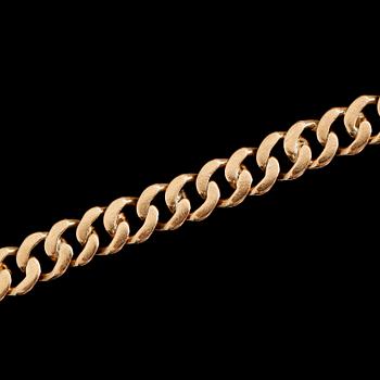 ARMBAND, 18K guld, svenska stämplar JP Stockholm 1945. Vikt 12 g.