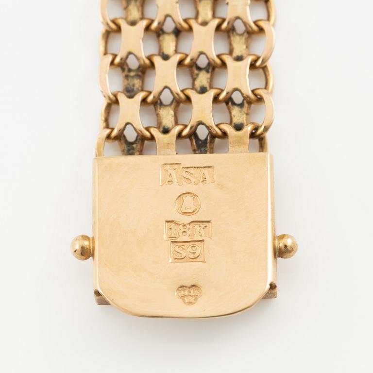 Arm bracelet, 18K gold, x-link.