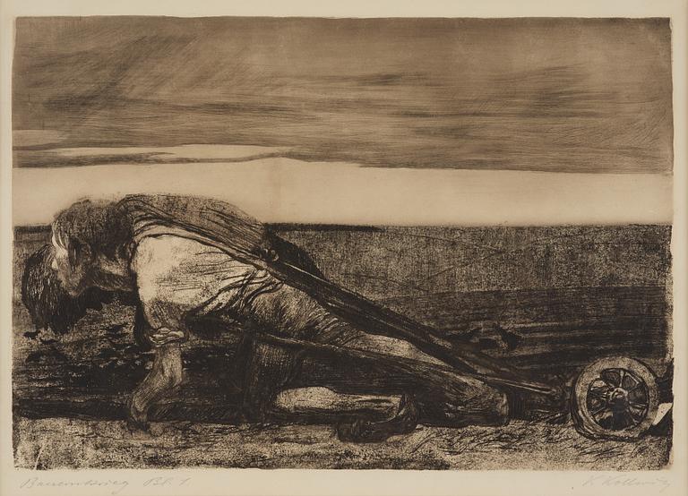 Käthe Kollwitz, "Die Pfluger" ur: Bauernkrieg (Peasant's War).