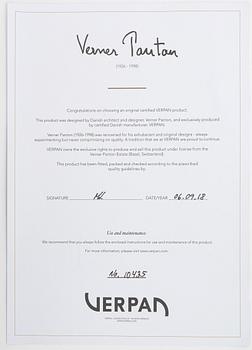 Verner Panton, taklampa, "VP Globe", Verpan, 2018.