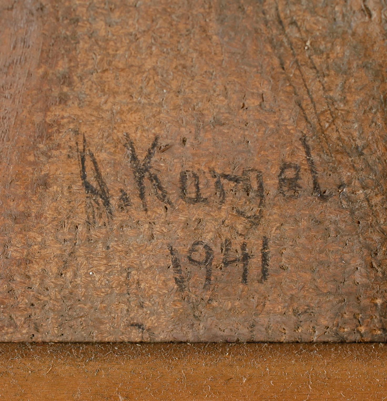 AXEL KARGEL, olja på duk uppklistrad, signerad och daterad 1941.