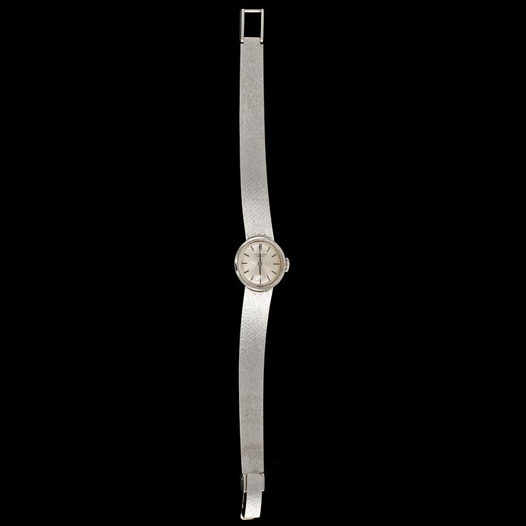 DAMARMBANDSUR, 18k vitguld, IWC, omkring 1900-talets mitt.