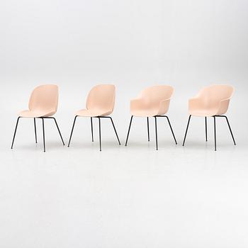 Chairs, a pair, "Beetle Chair" and chairs, a pair, "Bat Chair", Gubi.