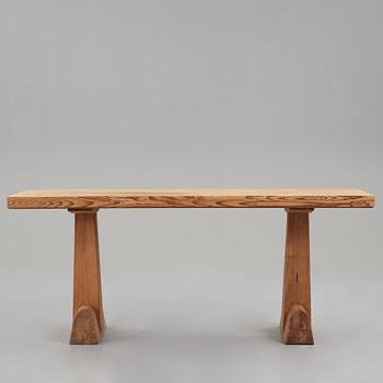 Axel Einar Hjorth, an "Utö" stained pine console table, Nordiska Kompaniet, Sweden 1930's.