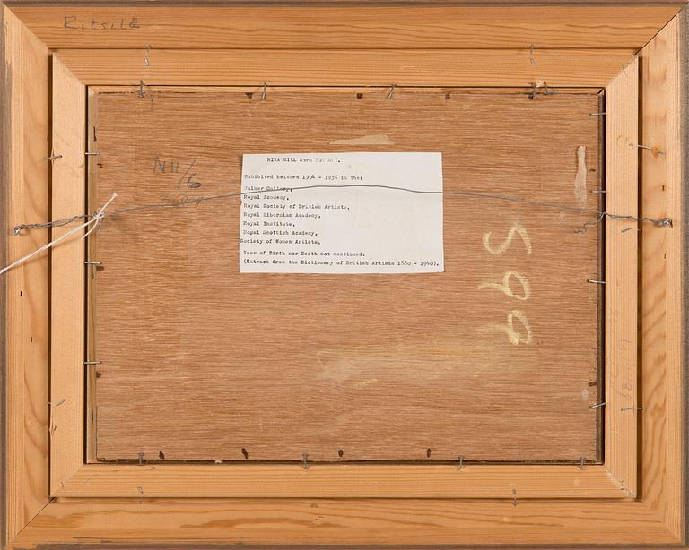 Nina Hill, oil on board, signed with monogram.