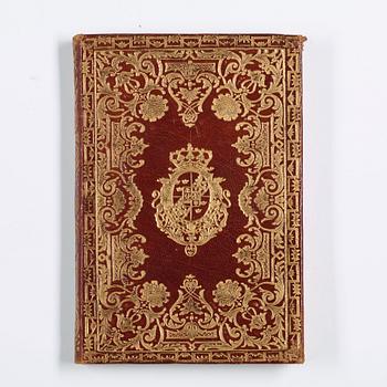 A presentation bookbinding for king Gustavus III 1784 from his Italian and French trip.