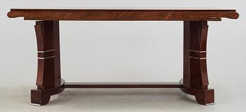 MATSALSGRUPP, 8 delar, art deco, troligen Frankrike, 1930-tal.