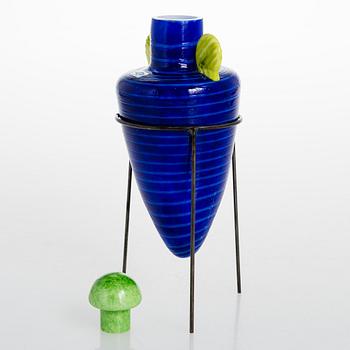 Markku Salo, A 1980s 'Amphora' art glass object, signed M. Salo Nuutajärvi.