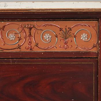 A Swedish late Gustavian commode, from Nils Asplind's workshop in Falun, active 1785-1820.