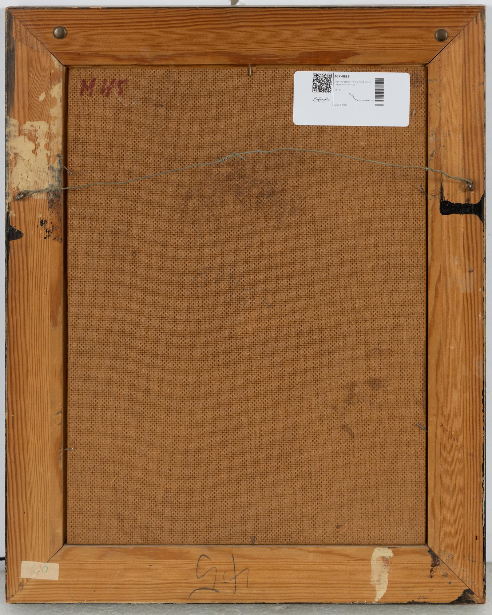 Erik Tryggelin, Flicka med fläta.