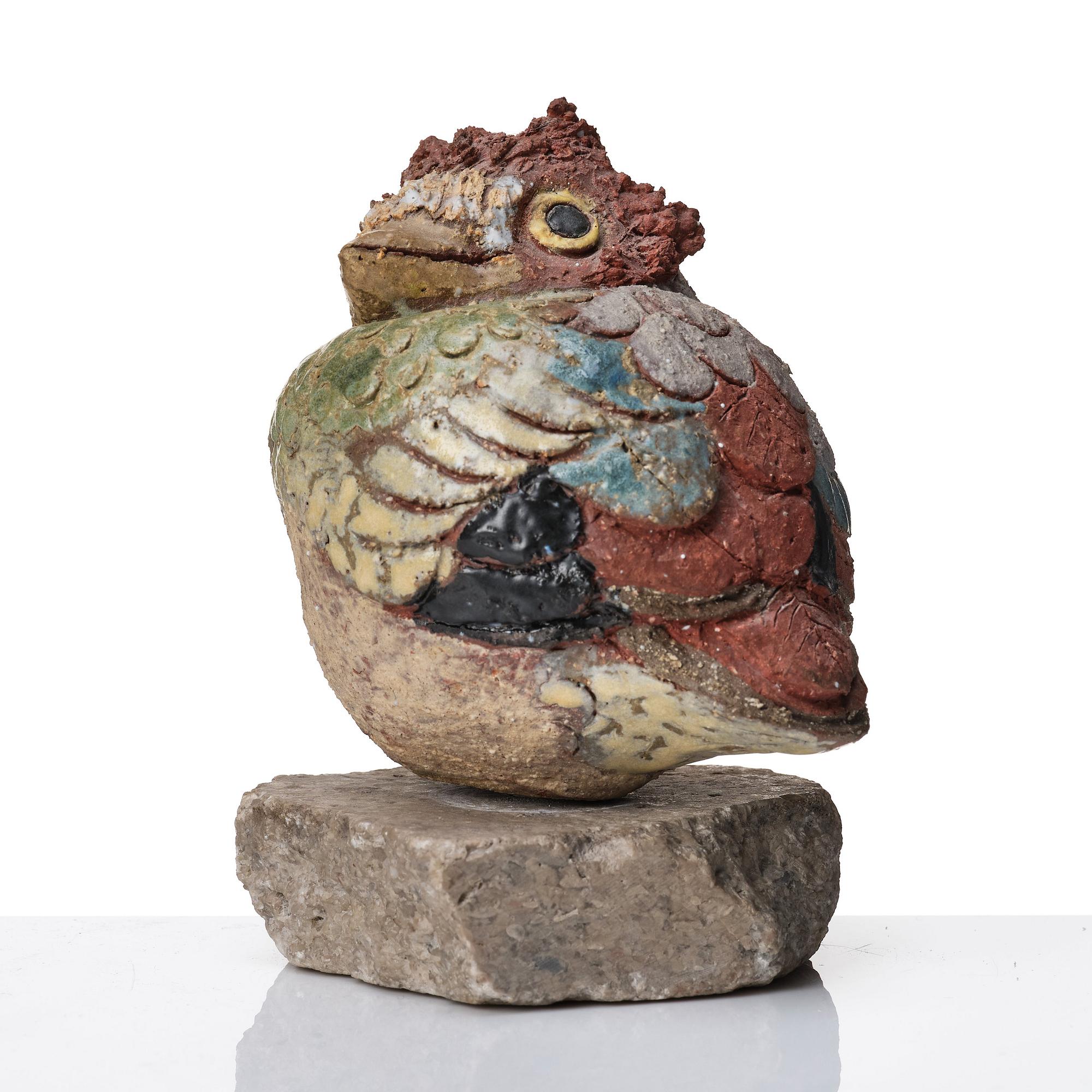 Tyra Lundgren, skulptur, fågel, egen ateljé 1979.