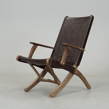 A South American folding chair, mid 20th century.