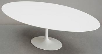 An Eero Saarinen 'Tulip' oval laminated top dining table, Knoll International, USA.