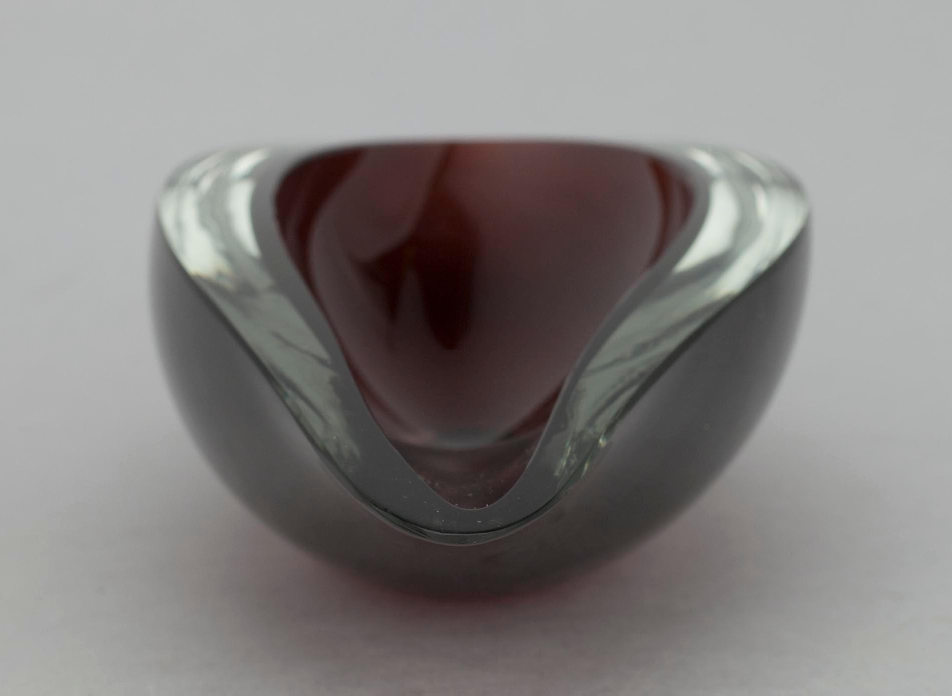 SKÅL, glas, sign. K. Franck, Nuutajärvi Notsjö -52.