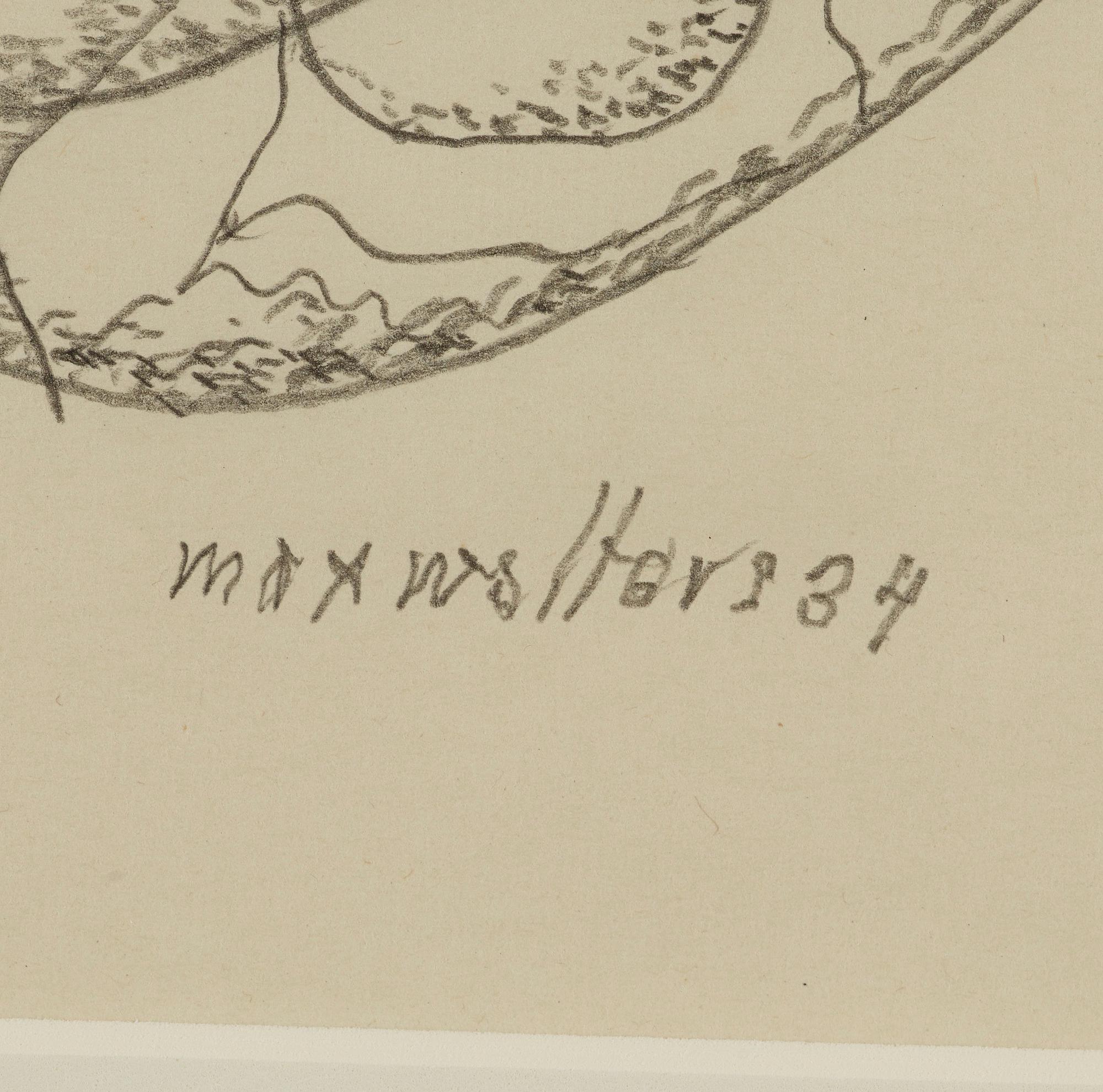 MAX WALTER SVANBERG, drawing signed and dated.