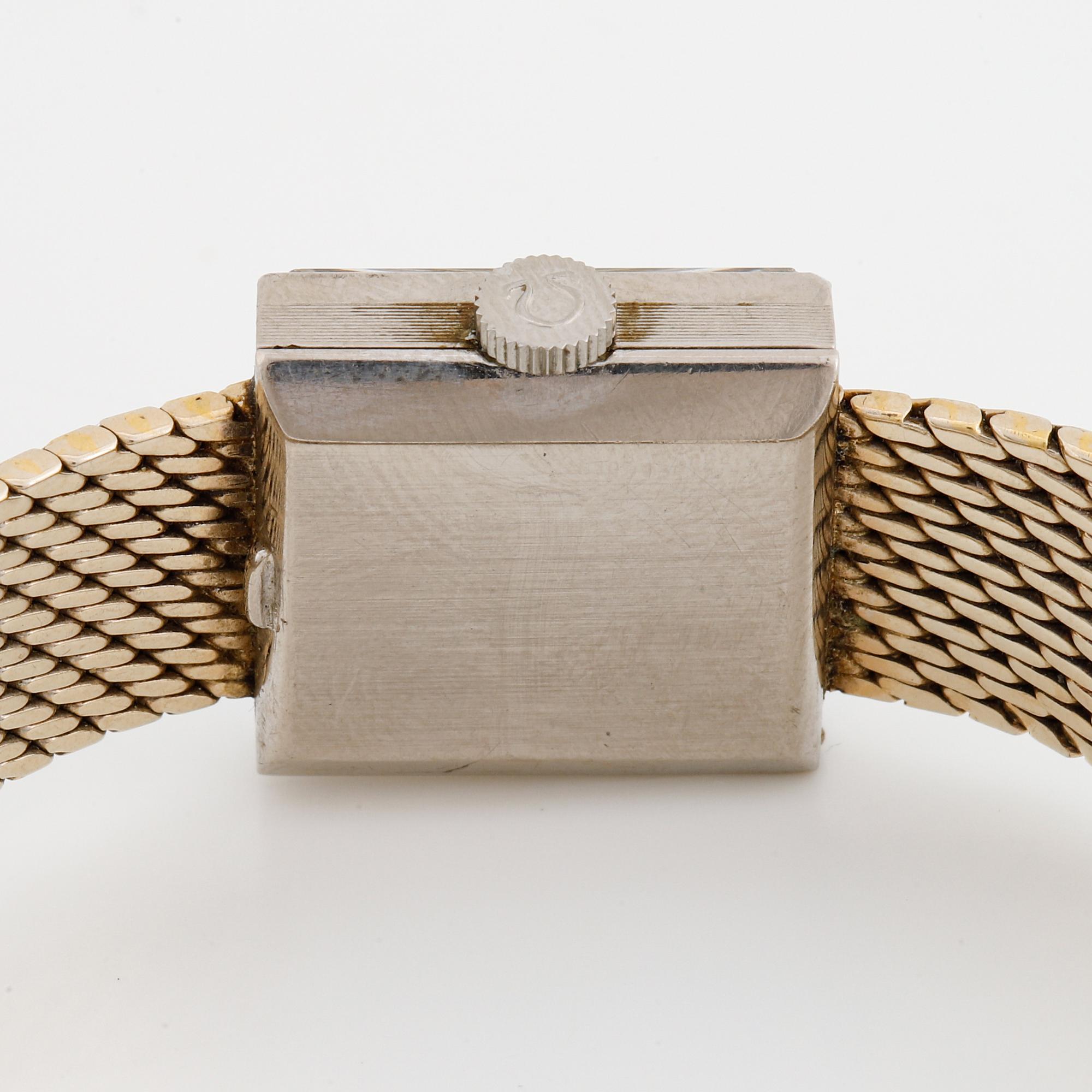 Omega, wristwatch, 17 x 17 mm.