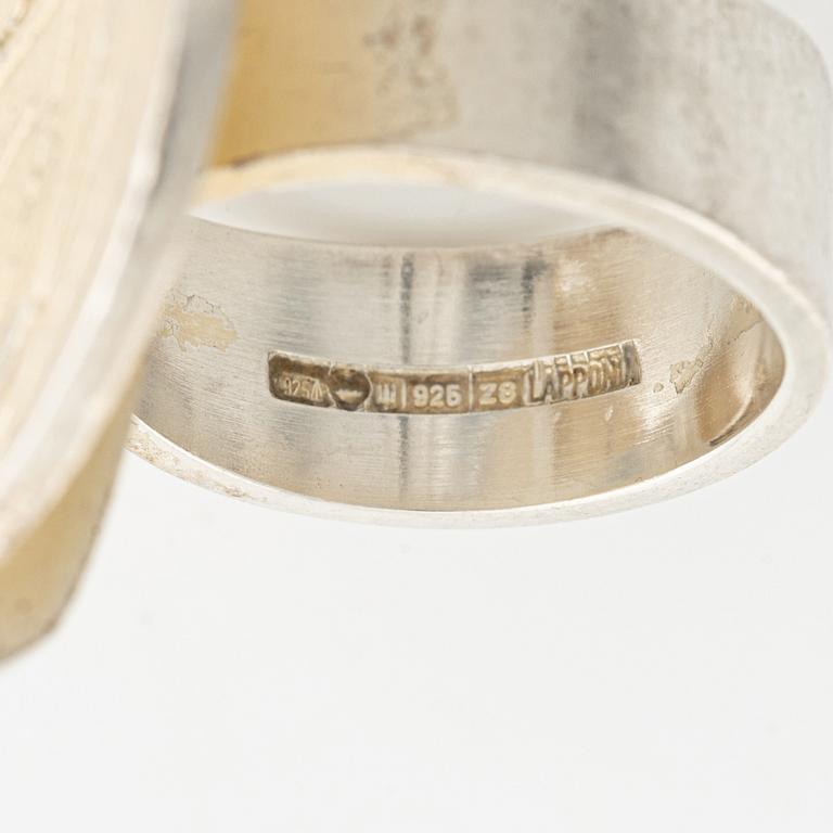 A Lapponia silver ring.