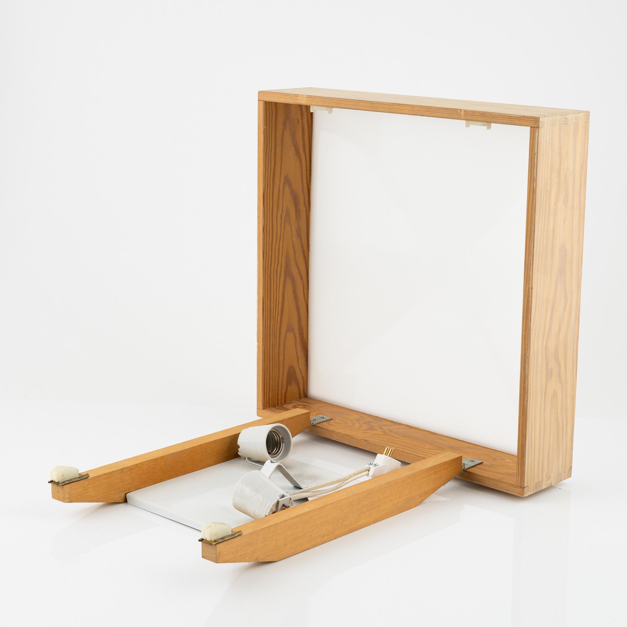 Uno & Östen Christiansson, a pair of wall lamps/ceiling lamps, Luxus, 1960's.
