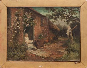 GEORGE AUGUST HOLMES, olja på duk, signerad.
