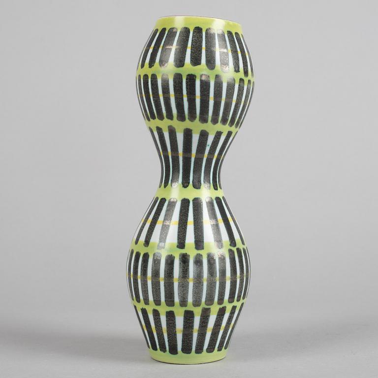 Stig Lindberg, a faience vase, Gustavsbergs studio.