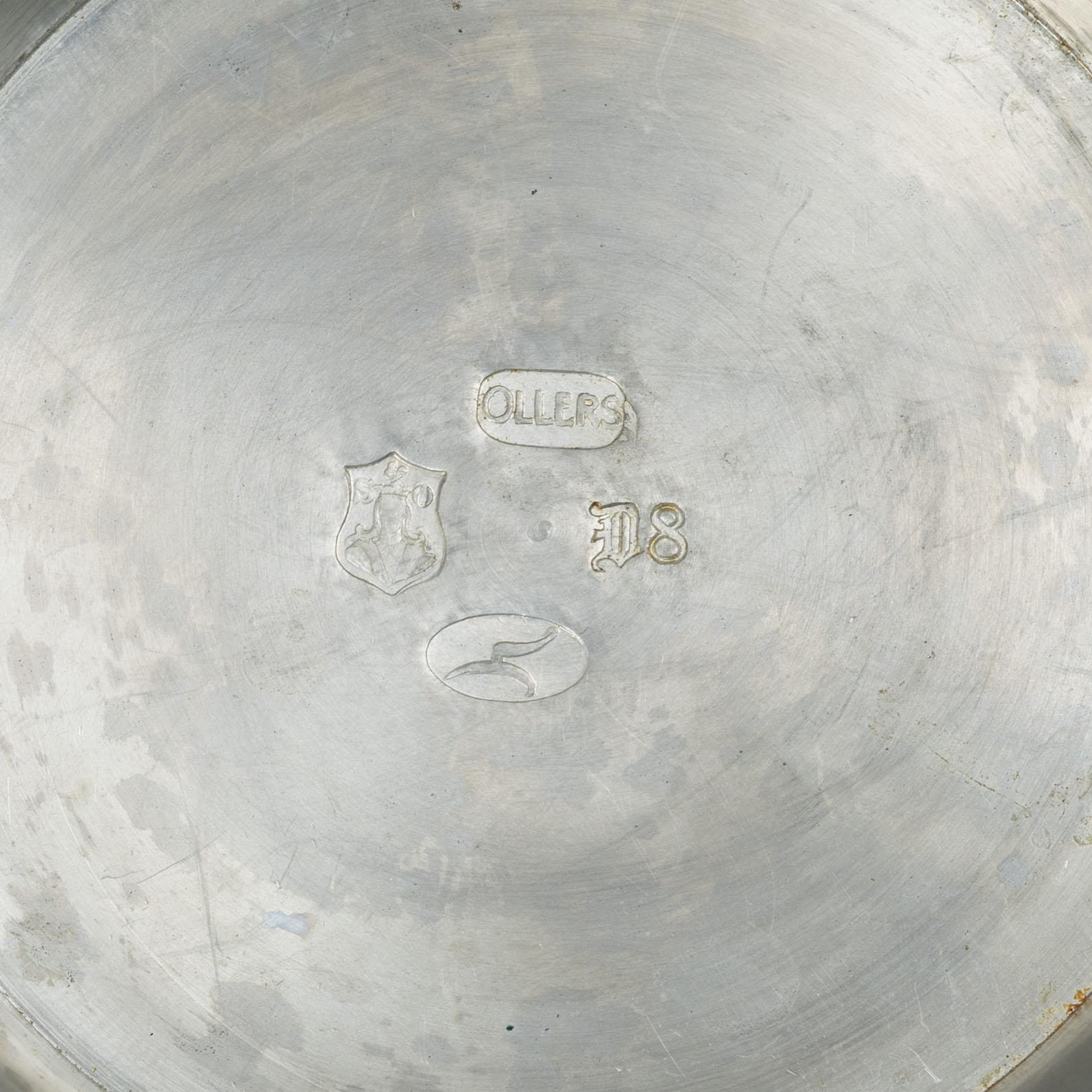 Edvin Ollers, a pewter bowl, Schreuder & Olsson, Stockholm, 1930.