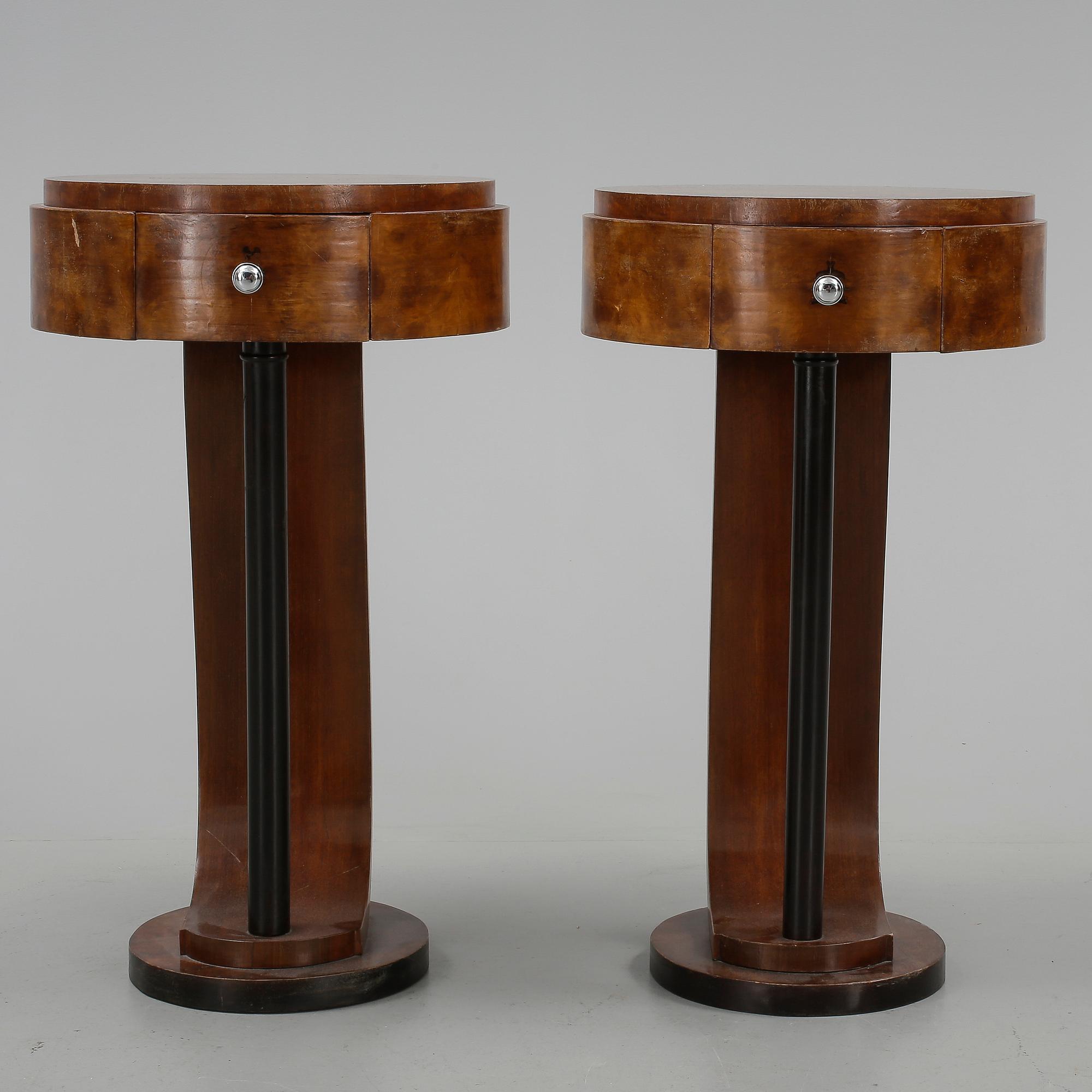 BORD, ett par, Art Déco, Frankrike.