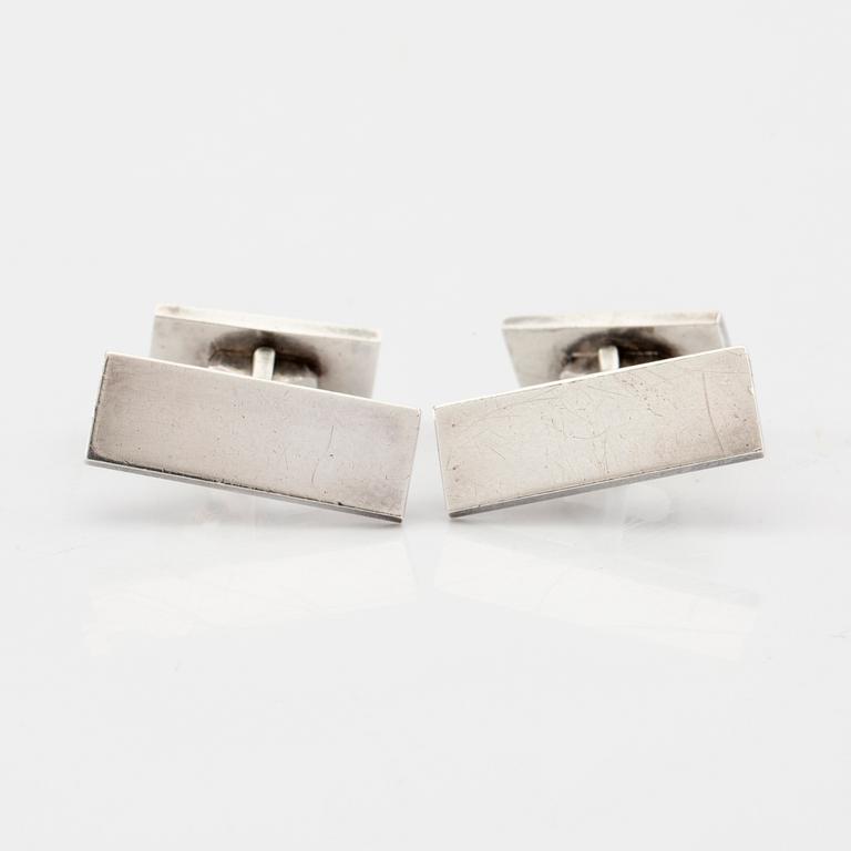 Wiwen Nilsson, cufflinks a pair of silver, Lund 1958.