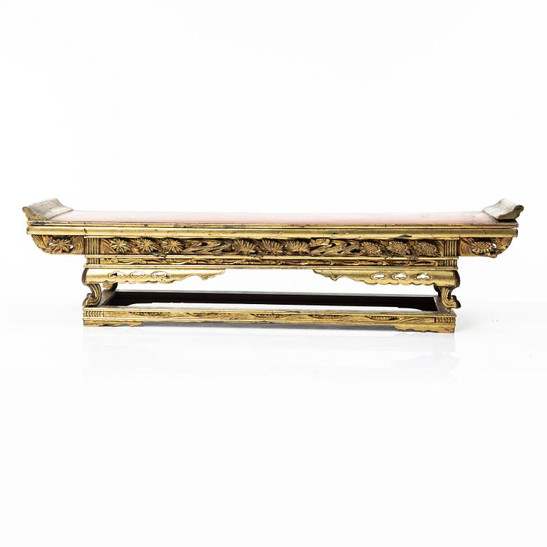 A Japanese lacquer altar table, Meiji period (1868-1912).