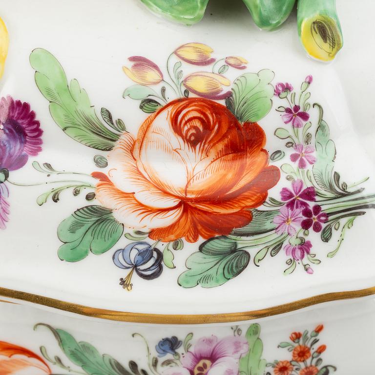 A rococo style dining service, 68 pcs, from Nymphenburg, Germany.
