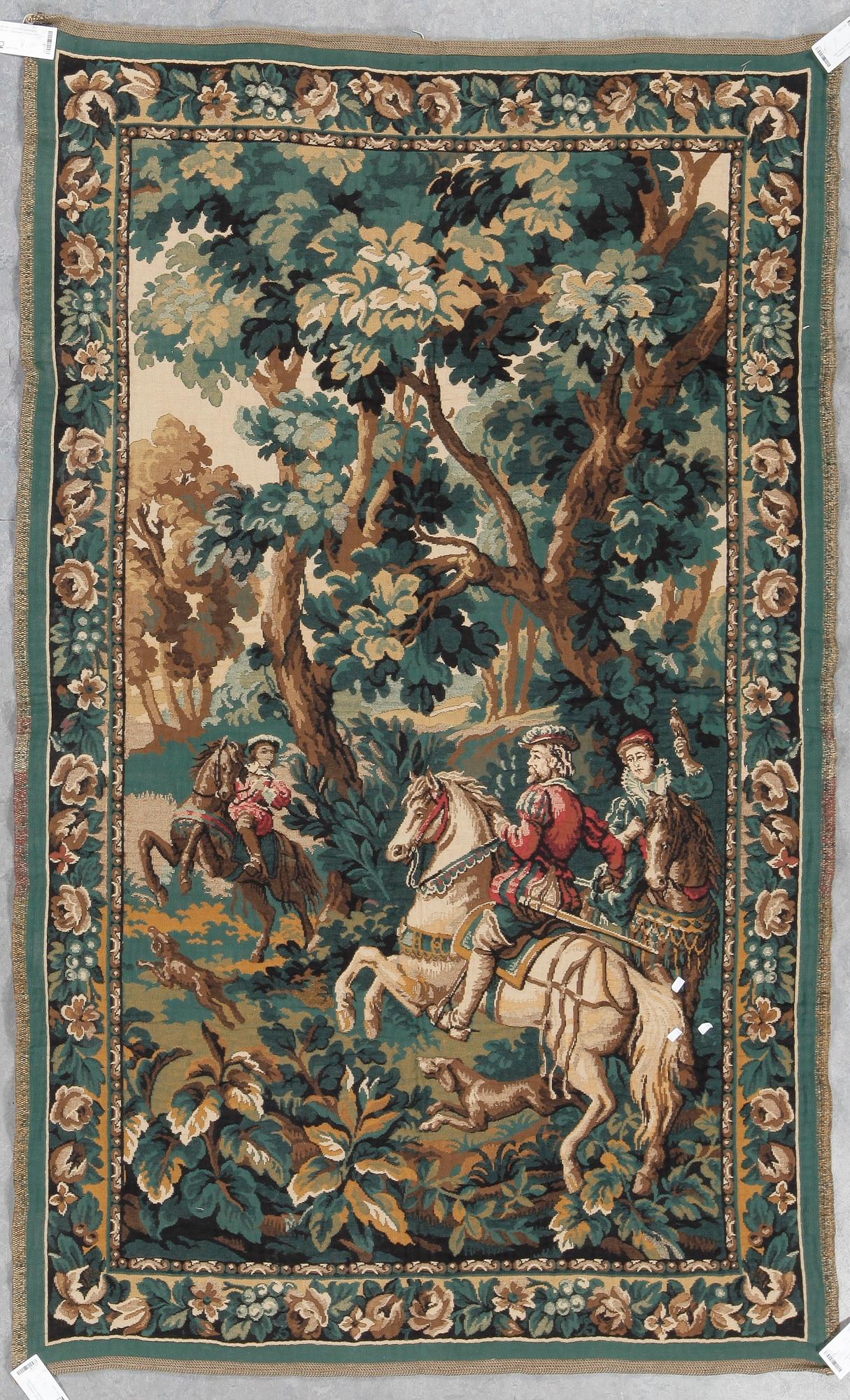 VÄVNAD, gobeläng, 195x117. 1900talets första hälft.