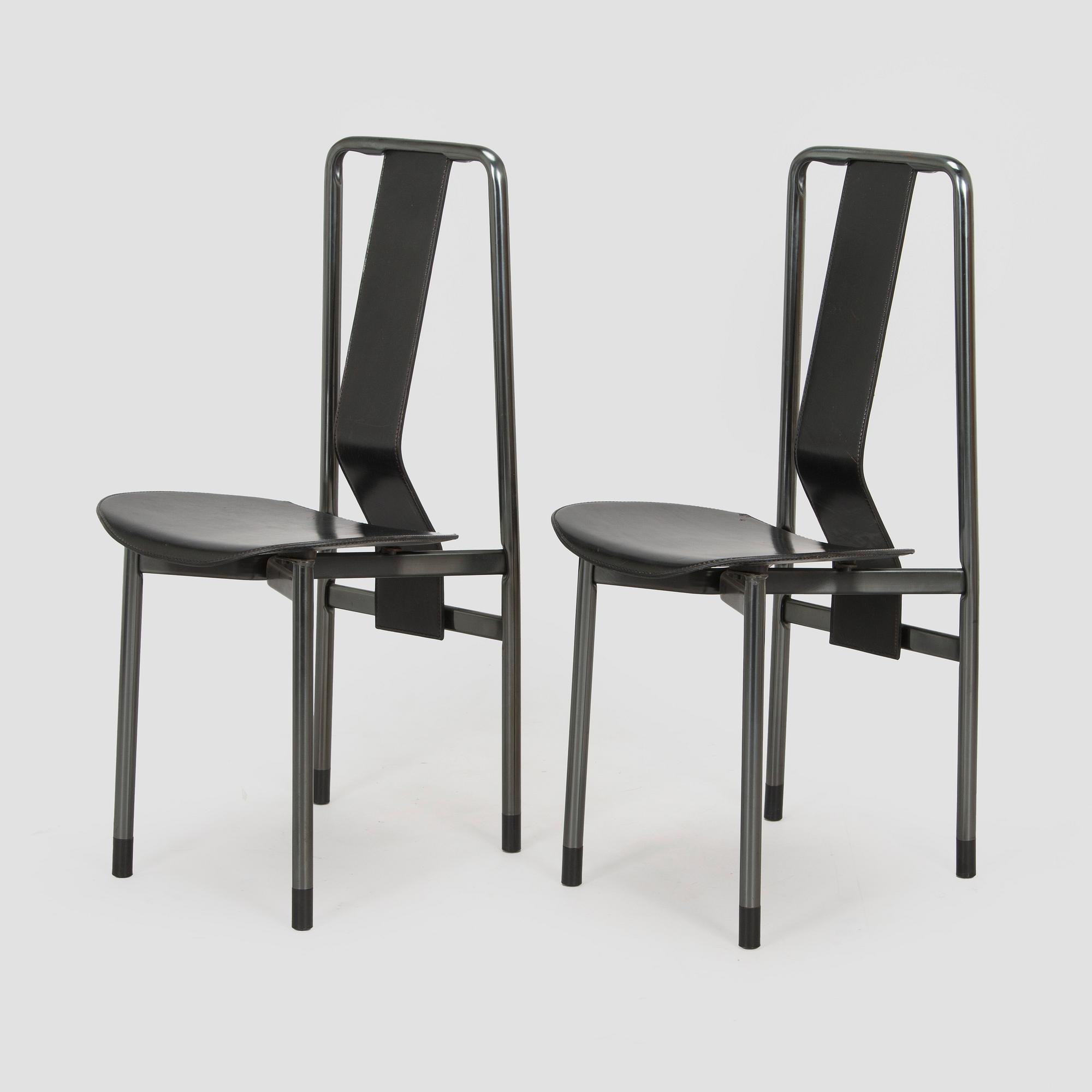 Achille Castiglioni, four 'Irma' chairs, Zanotta, Italy.