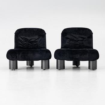 Cini Boiri, armchairs, a pair, "Botolo", Arflex, Italy.