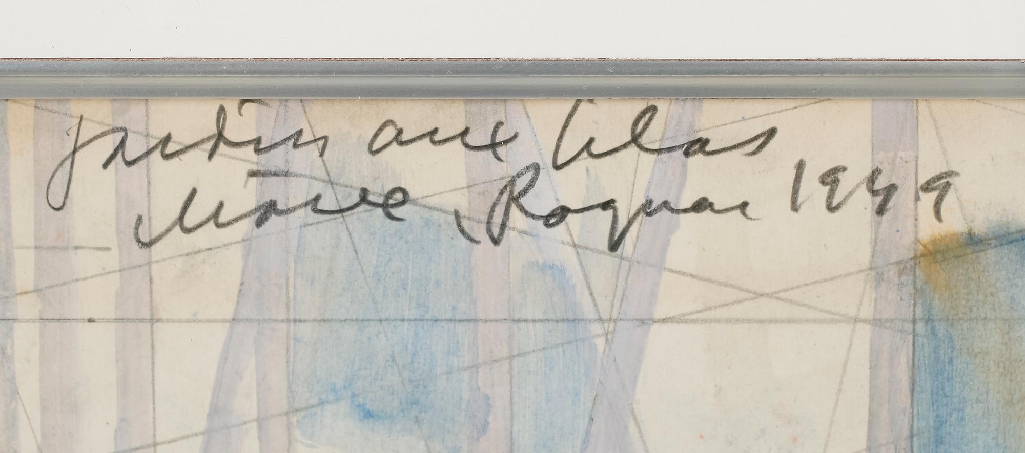 RAGNAR SANDBERG, gouache och blyerts, sign och dat 1949.