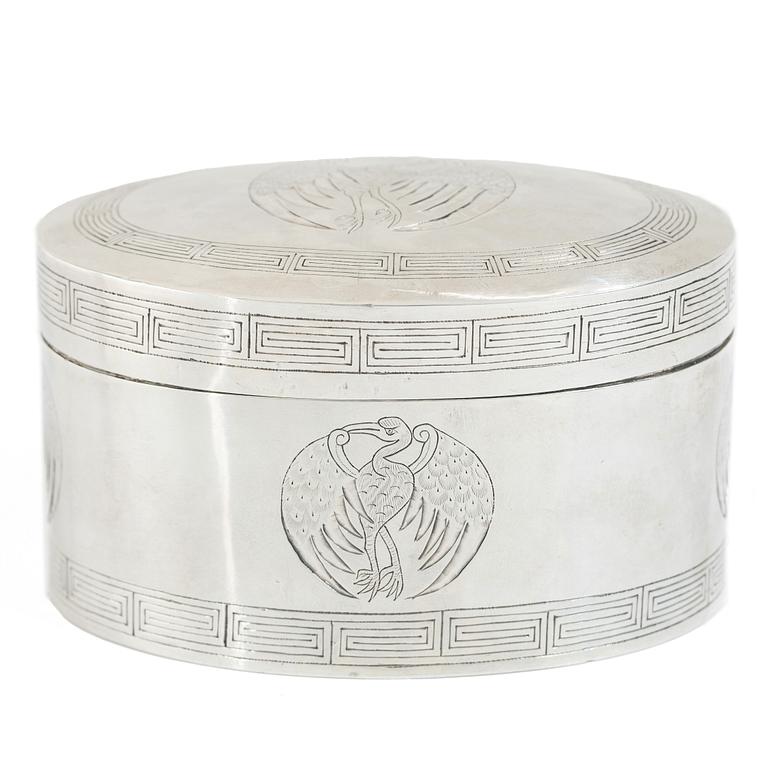 Skrin, silver, Japan, 1900-talets första del.