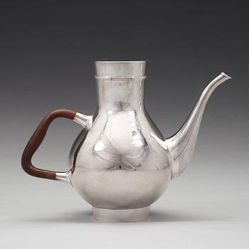 Sigurd Persson, kaffekanna, Stockholm 1958, sterling, smed Karl Ivan Karlsson.