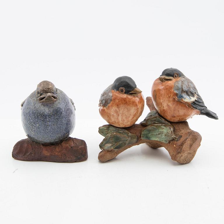 Gunnar Hansson, figurines, 2 pcs, birds.