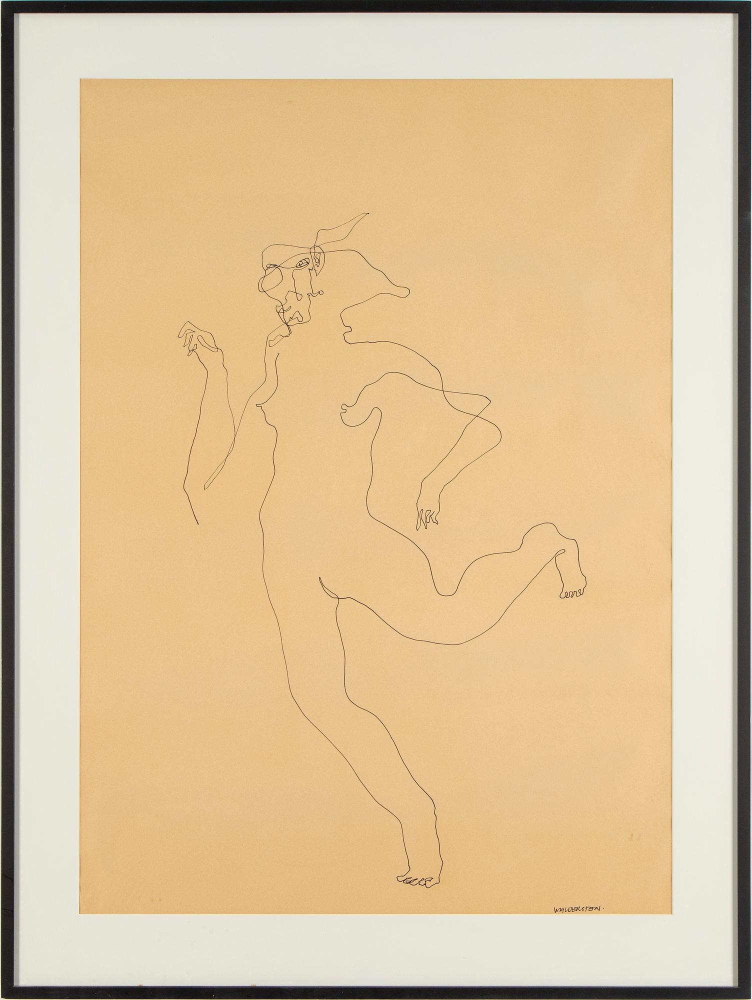 JESPER WALDERSTEN, indian ink on paper, signed Waldersten.