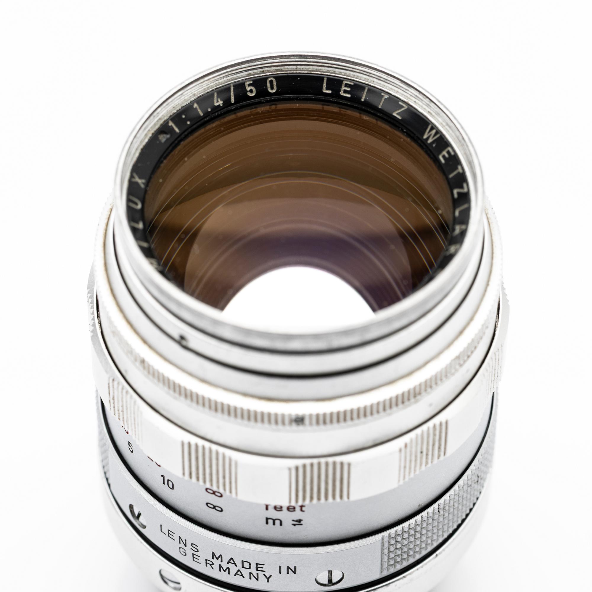 Summilux 1:1.4/50 Leitz Wetzlar.