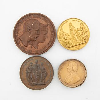 Commemorative medals 12 pcs late 19th century.