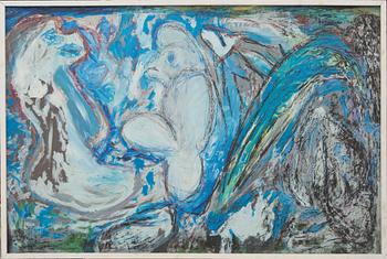 OKÄND KONSTNÄR, Danmark, olja på pannå, signerad a tergo, daterad 30.5.86.