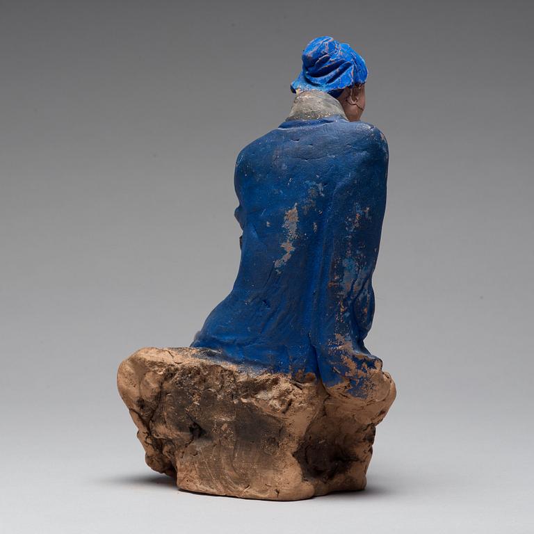 SKULPTUR, lera. Qingdynastin, 1800-tal.