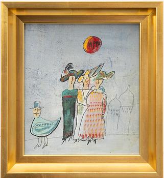 Madeleine Pyk, Ladies in hats and a bird gentleman.