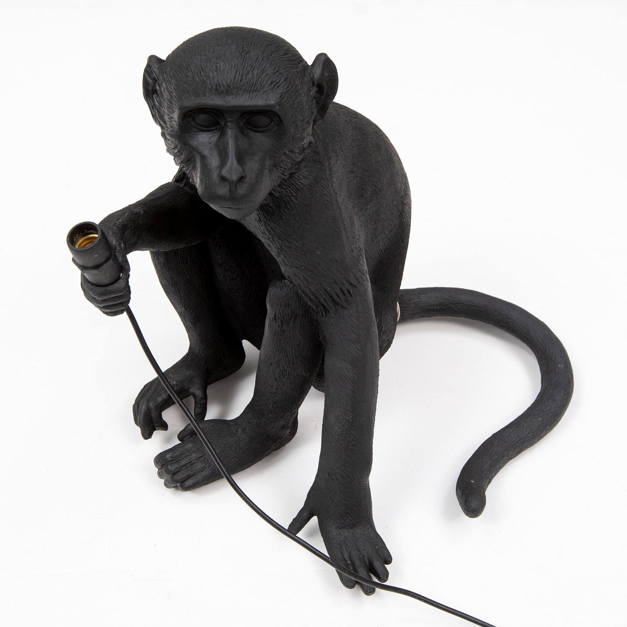 SELETTI, two Monkey lamps, design Marcantonio Raimondi Malerba.