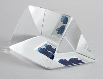 SKULPTUR, glas, Bertil Vallien, Kosta Boda, signerad och numrerad 99519.