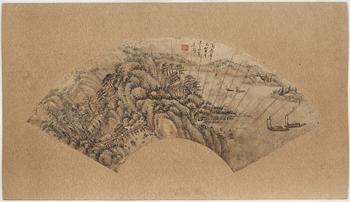 XI GANG (1746-1803), his school, after, ink and colour on paper.