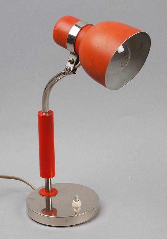 BORDSLAMPA, metall, funkis, 1930-tal.